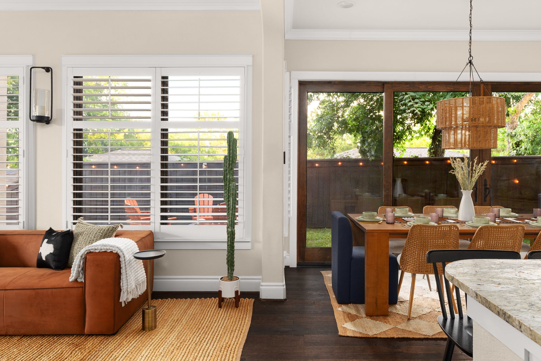 Living Room & Dining